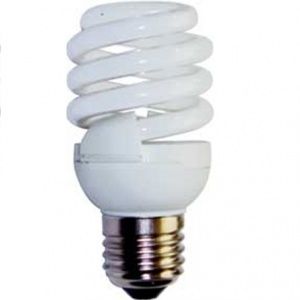 Лампа энергосберегающая Spiral 25W Slim Full 220V E14 4100K 107x50 Ecola