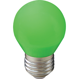 Ecola globe  LED color 5,0W G45 220V E27 Green шар Зеленый матовая колба 77x45