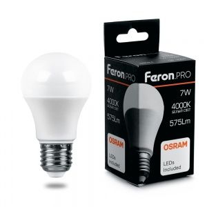 Лампа светодиодная, (11W) 230V E27 6400K A60, LB-1011 FERON