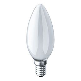 Лампа накаливания C35 свеча матов. 40Вт E14 IEK