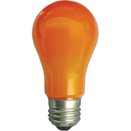 Ecola classic  LED color 8,0W A55 220V E27 Orange Оранжевая 360° (композит) 108x55