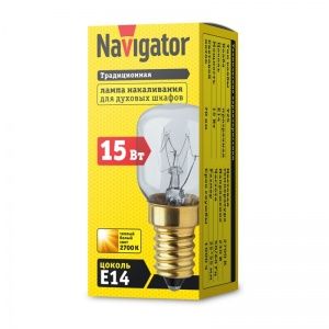 Лампа для духовых шкафов 15Вт Е-14 Navigator