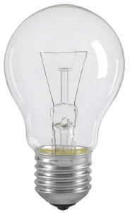 Лампа накаливания A55 шар прозрачная 60Вт E27 IEK