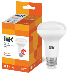 Лампа LED R63 рефлектор 8Вт 230В 3000К E27 IEK