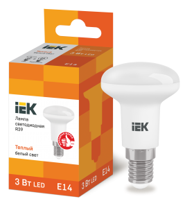 Лампа LED R39 рефлектор 3Вт 230В 3000К E14 IEK