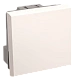 Выключатель проходной (переключатель) одноклавишный ВК4-21-00-П (на 2 модуля) ПРАЙМЕР белый IEK