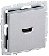 BRITE Розетка HDMI РHDMI-0-БрА алюминий IEK