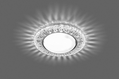 Светильник встр со светодиодной подсветкой 20LED*2835 SMD 4000K, 15W GX53, без лампы,  FERON CD4022