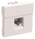 Розетка компьютерная РКИ-20-00-П RJ-45 UTP кат.5e (на 2 модуля) ПРАЙМЕР белая IEK