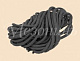 GE70005-05 Шнур из п/э нити для фиксации проводов на изоляторах, черный, (5м /уп) МЕЗОНИН