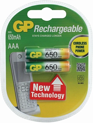 Аккумулятор GP R03  BL2/20   650mAh