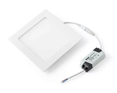 Светильник светодиодный встраиваемый 20W 1600Lm 5700К IP40, 172х172х12мм БЕЛЫЙ КВАДРАТ DEKO