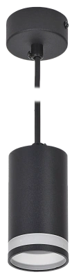 LIGHTING Светильник 4007 подвесной под лампу GU10 черный IEK