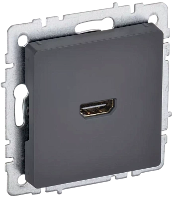 BRITE Розетка HDMI РHDMI-0-БрГ графит IEK