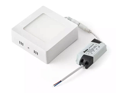 Светильник светодиодный накладной 12W 960Lm 3000К БЕЛЫЙ КВАДРАТ DEKO