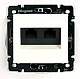 774247 Розетка 2 x RJ45 UTP Cat.6 ,белый Valena 
