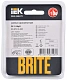 BRITE Рамка 1 -местная РУ-1-2-БрЧ стекло черный IEK