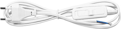 Сетевой шнур с выключателем 1.9м белый