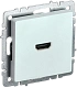BRITE Розетка HDMI РHDMI-0-БрЖ жемчуг IEK