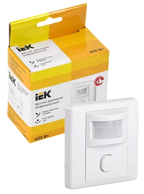 Датчик движения ДД-029 600Вт 120град 9м IP20 белый IEK