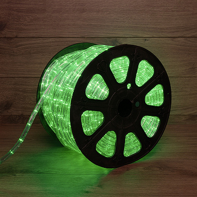 Дюралайт LED, свечение с динамикой (3W) - зеленый, 24 LED/м NEON-NIGHT