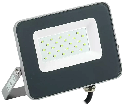 Прожектор светодиодный СДО 07-20G green IP65 серый IEK