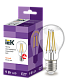 Лампа светодиодная A60 шар прозрачная 9Вт 230В 3000К E27 серия 360° IEK