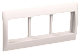 Рамка и суппорт на 6 модулей 75мм "ПРАЙМЕР" белый IEK