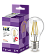 Лампа светодиодная A60 шар прозрачная 7Вт 230В 3000К E27 серия 360° IEK