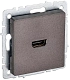 BRITE Розетка HDMI РHDMI-0-БрТБ темная бронза IEK