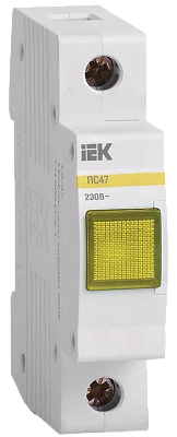 Лампа сигнальная ЛС-47 неон желтая IEK