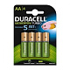 Аккумулятор Duracell HR6-4BL 2400mAh/2500mAh предзаряженные (4/40/15000)