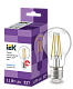 Лампа светодиодная A60 шар прозрачная 11Вт 230В 6500К E27 серия 360° IEK