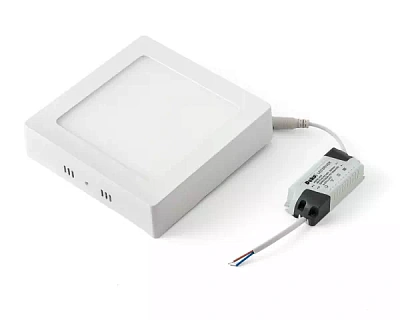 Светильник светодиодный накладной 20W 1600Lm 5500-6000К БЕЛЫЙ КВАДРАТ DEKO