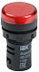 Лампа AD22DS(LED)матрица d=22мм красный 230В IEK